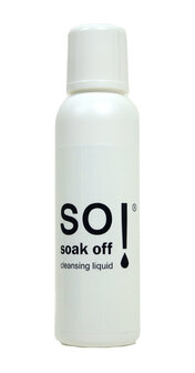 So! Soak off cleansing liquid